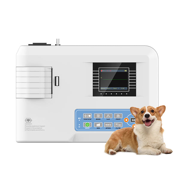 CONTEC vétérinaire un canal 12 dérivations ECG ECG Portable Machine ECG100G VET, imprimante