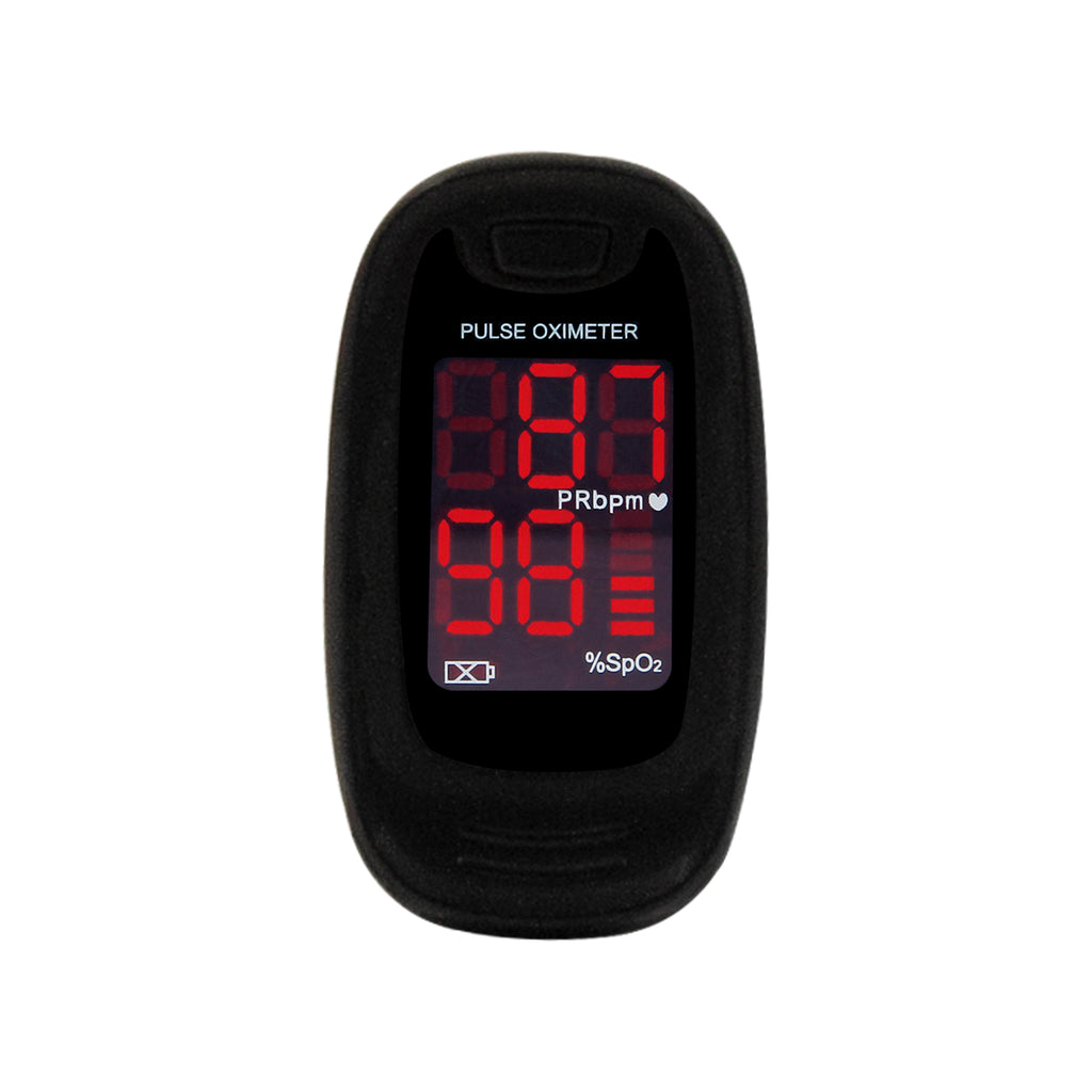 CONTEC CMS50M oxymètre de pouls noir saturation en oxygène du sang du bout des doigts SpO2, moniteur PR LED