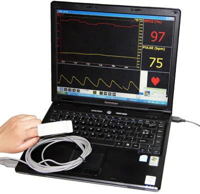 CONTEC CMS-P PC-based pulse oximeter blood oxygen SPO2 monitor+PC  software+USB