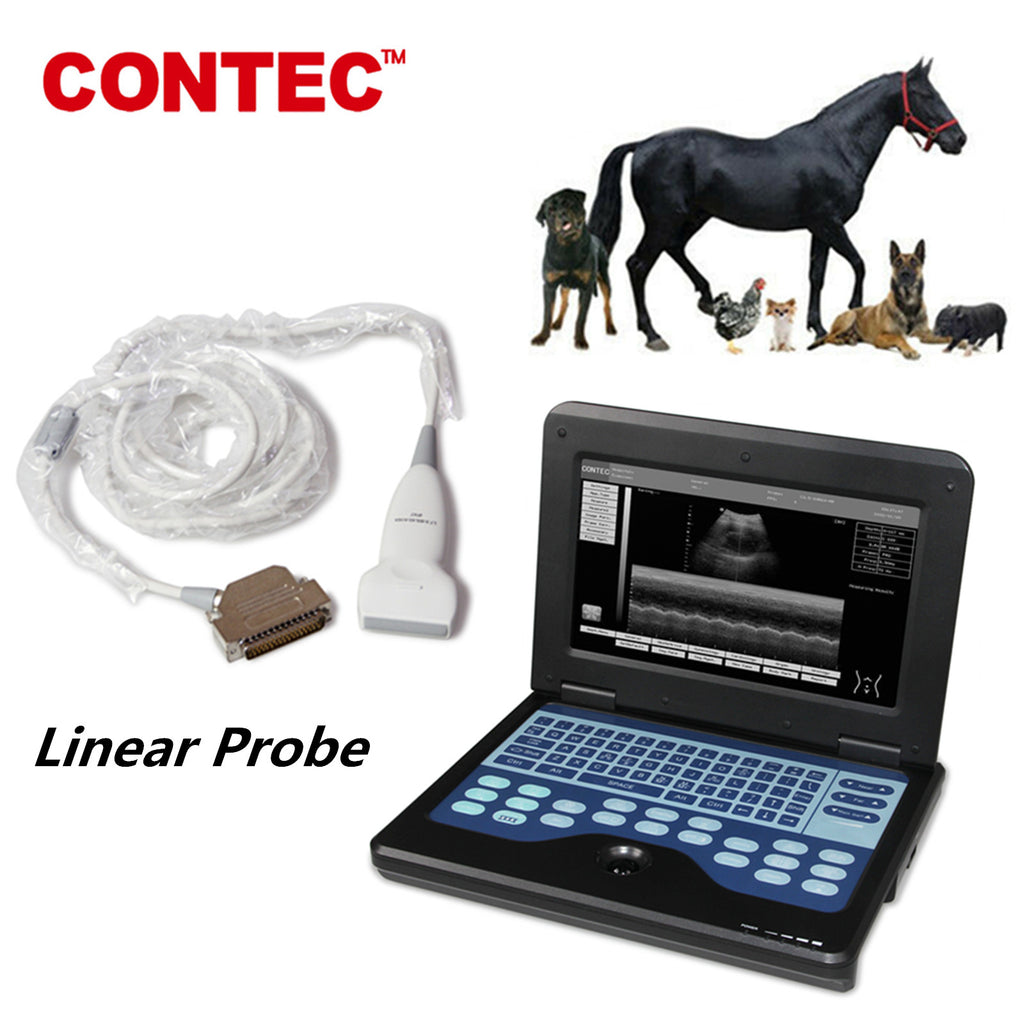 CMS600P2VET Veterinary Ultrasound Scanner Laptop Machine,Horse/Cow  with Linear probe - CONTEC