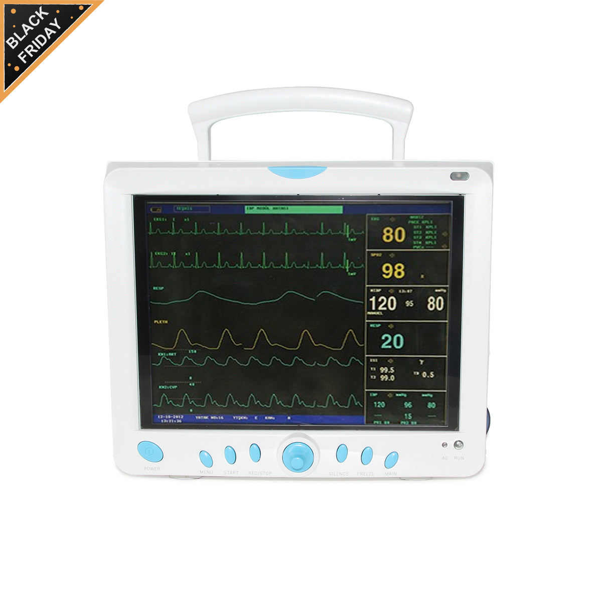 Ship from China CONTEC CMS9000 Vital Signs ICU/CCU Patient Monitor 6  Parameters ,12.1'' TFT color LCD