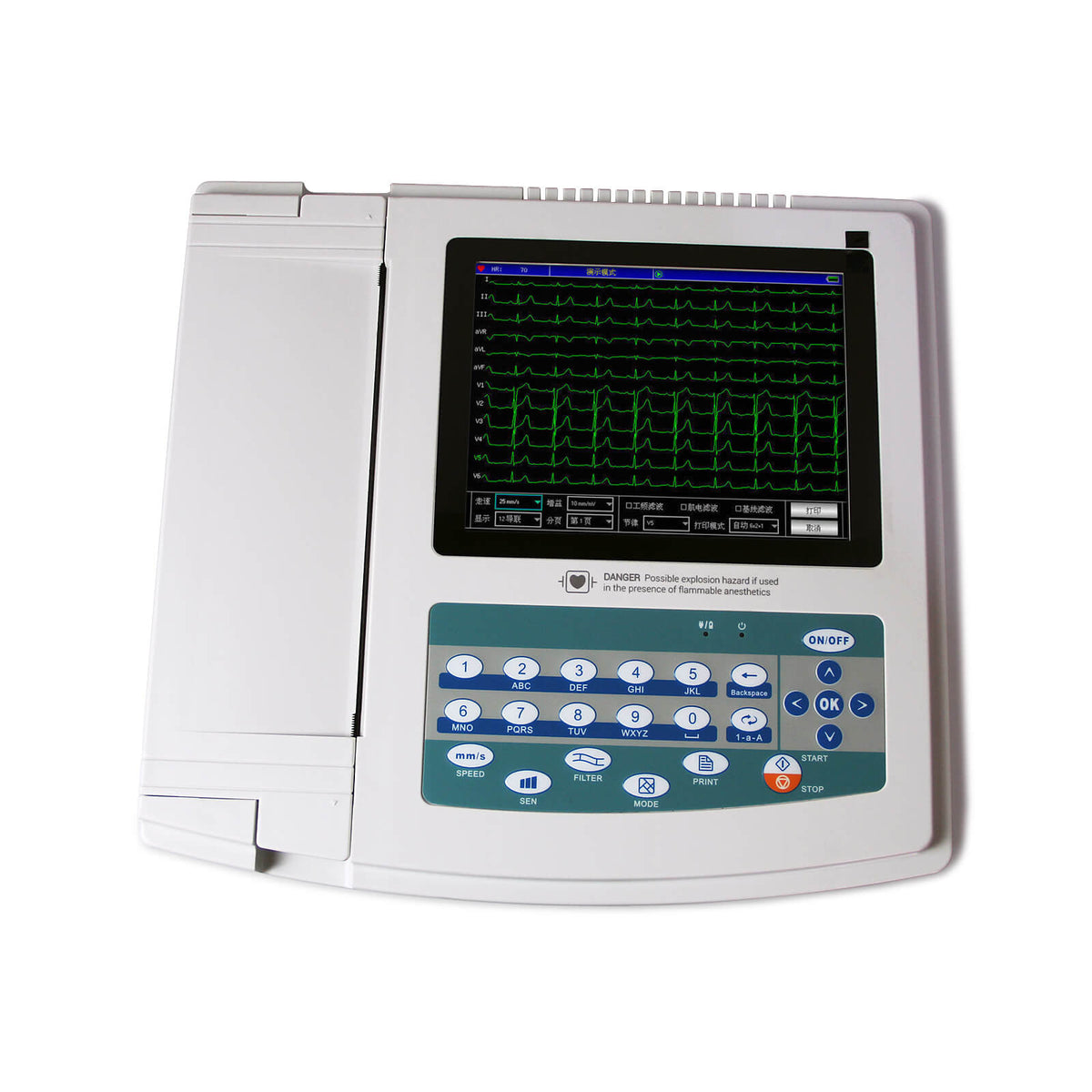 ELETTROCARDIOGRAFO ECG CONTEC - 1 CANALE - 12 DERIVAZIONI - DIPLAY LCD - Foto 7