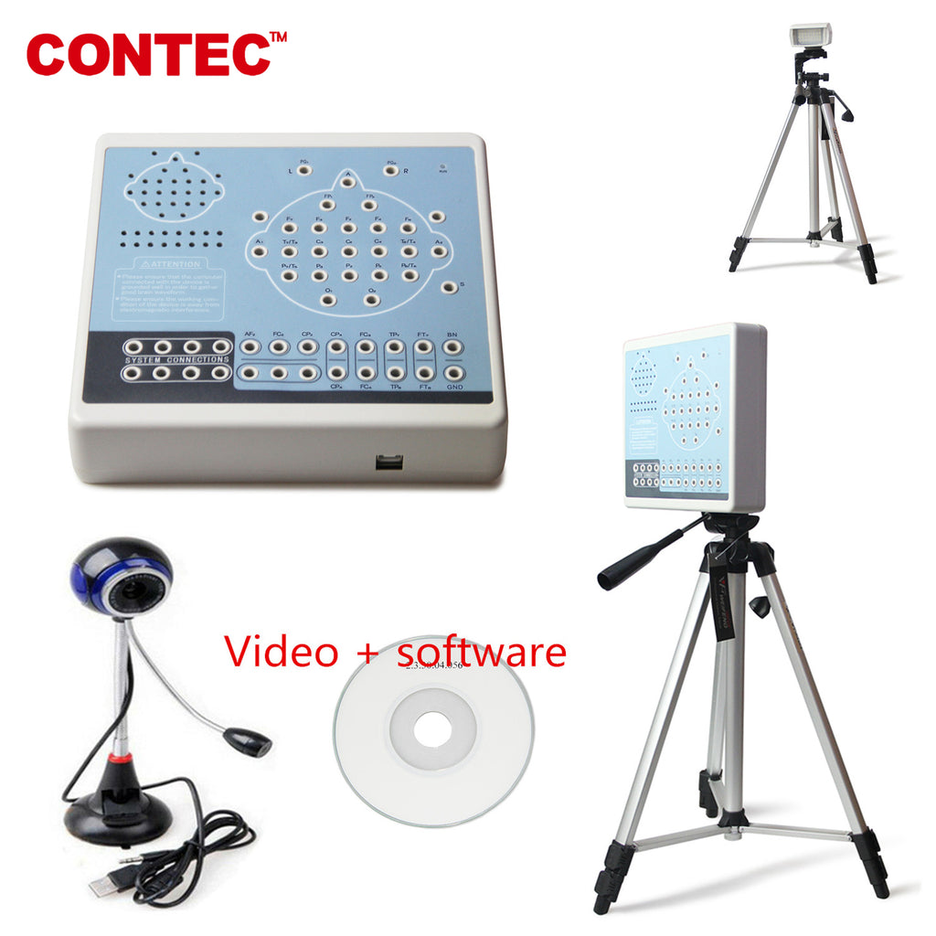 With Video KT88-3200 Digital 32 Channel EEG Machine&Mapping System,2 tripods,Brain electric CONTEC - CONTEC