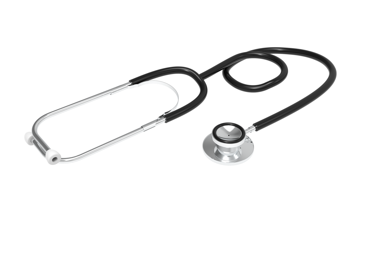 Stéthoscope de Cardiologie Inox + PVC Professionnel Stéthoscope