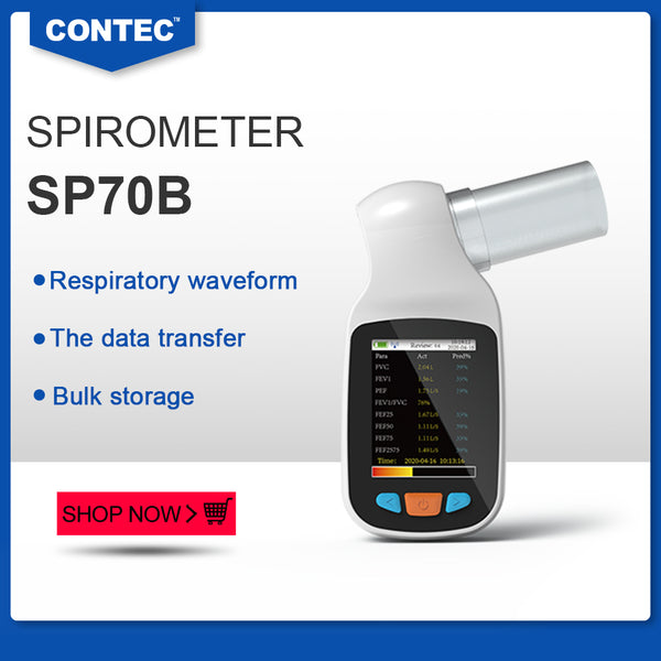 CONTEC SP70B Handheld Digital Spirometer Pulmonary Function Spirometry,B&&T,New