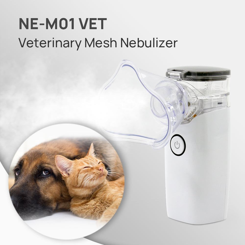 CONTEC NE-M01VET Portable Ultrasonic Mesh Pet Nebulizer Veterinary use two masks handheld Humidifier