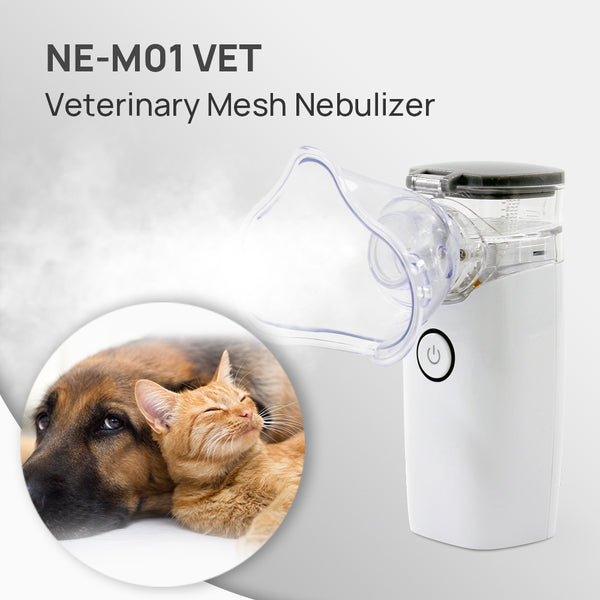 CONTEC NE-M01VET Portable ultrasons maille nébuliseur pour animaux de compagnie usage vétérinaire deux masques humidificateur portatif