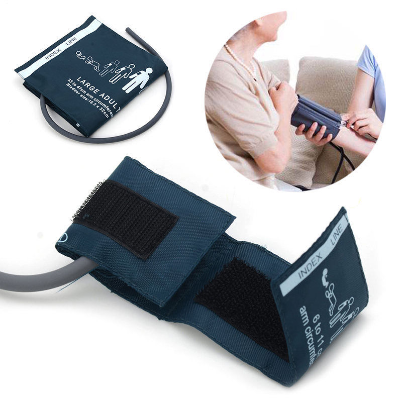 Reusable Blood Pressure Cuff Single Tube Large Adult Use 33 - 47 cm Arm  Circumference
