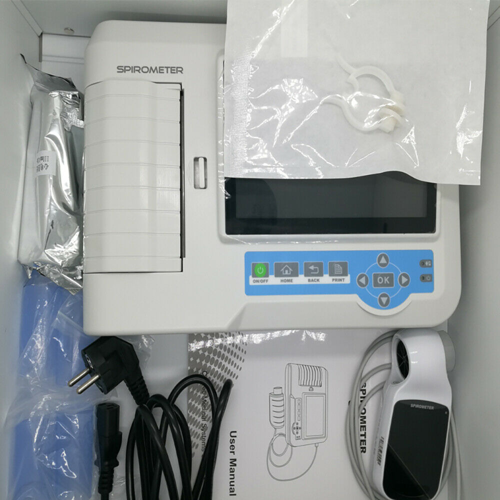 Portable lung function testing device Spirometer/Spirometry color LCD display - CONTEC