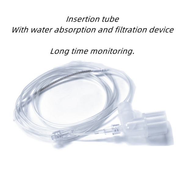 Tubo de muestreo para uso veterinario/humano para animales/humanos utilizado para el monitor de paciente CONTEC CA10S-VET/CA10S con tubo de secado de algodón con filtro