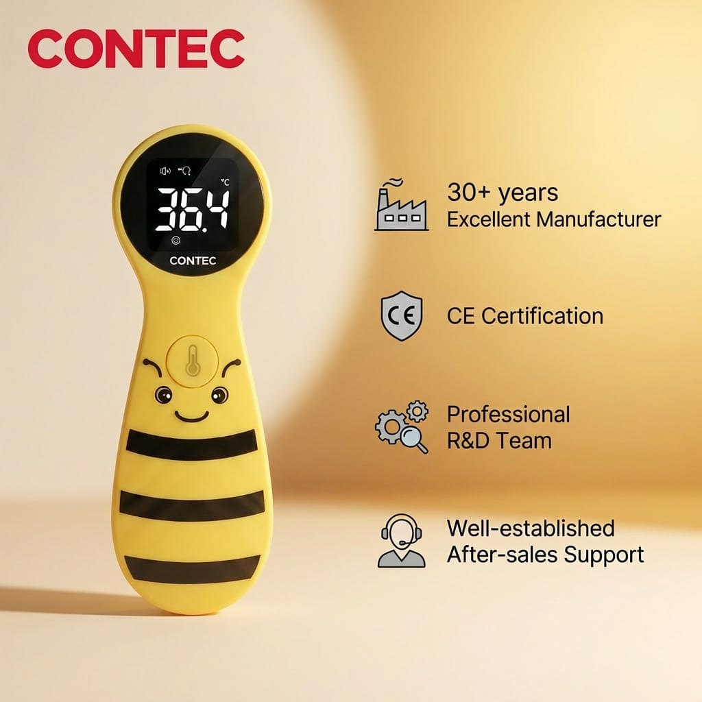 Digital Infrared Non-Contact Thermometer CONTEC TP600 Forehead Temperature