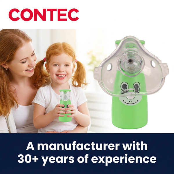 Contec Ne-M03 nebulizer Portable Ultrasonic Mesh Nebulizer Adult Child two masks handheld Humidifier rechargeable（副本）