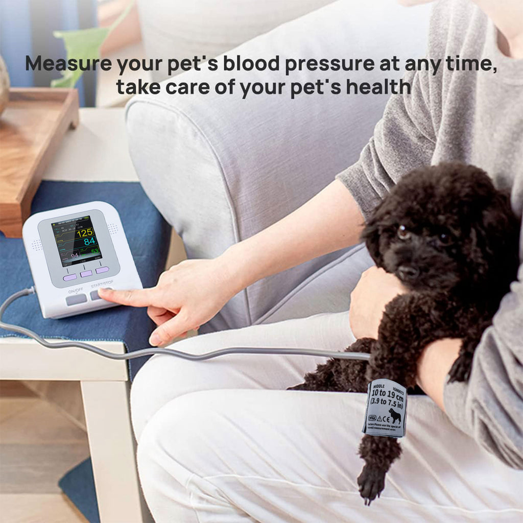 Tensiomètre Vétérinaire CONTEC08A-VET - 3 Brassards (adulte, Enfant, Nourrisson), Portable, Avec Adaptateur Secteur