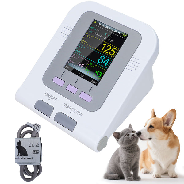 CONTEC08A-VET Monitor digital de presión arterial veterinaria NIBP Software para PC, perro/gato