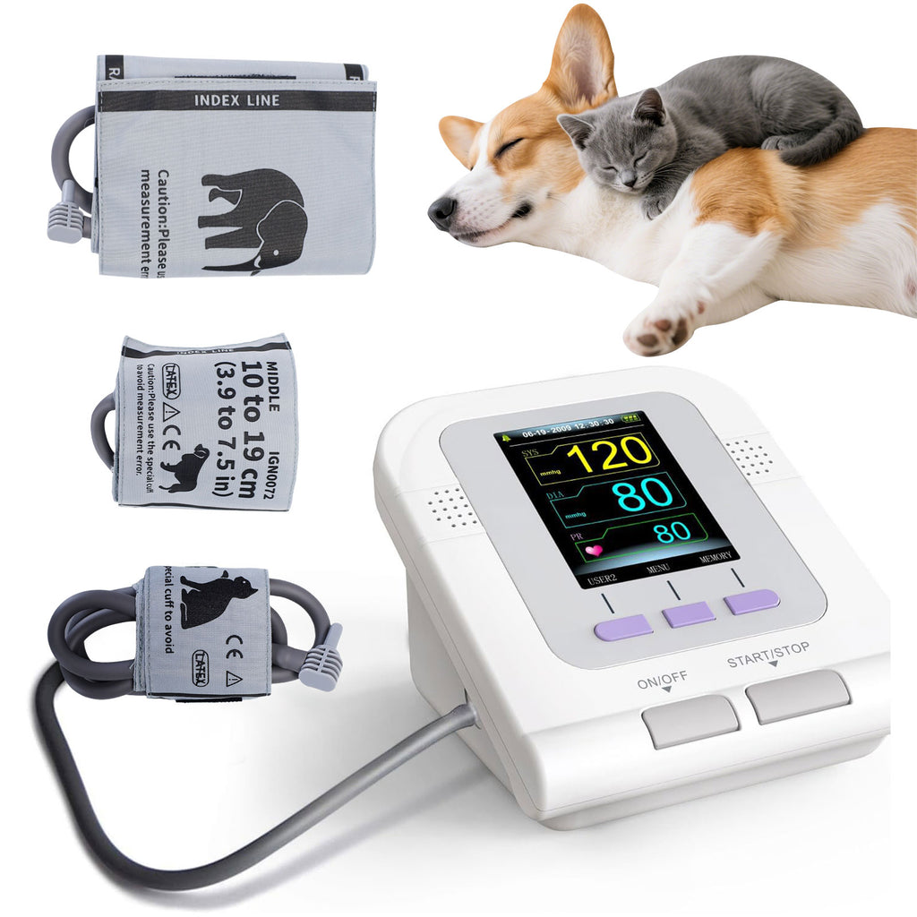 Veterinary CONTEC08A-VET with 3 free cuffs Digital Blood Pressure Moni