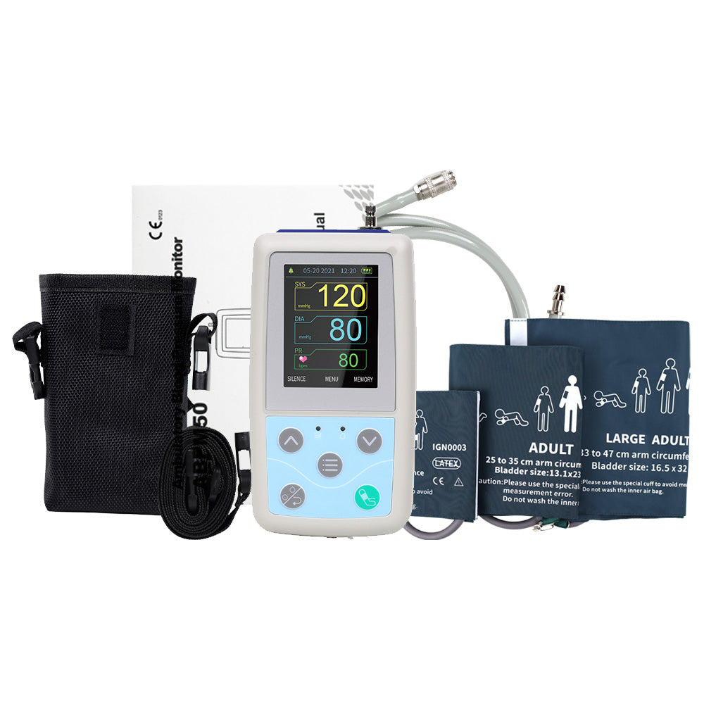 Abpm Monitoring Machine ABPM50 24H Ambulatory Blood Pressure Monitor with 3 cuffs child+adult+ ...
