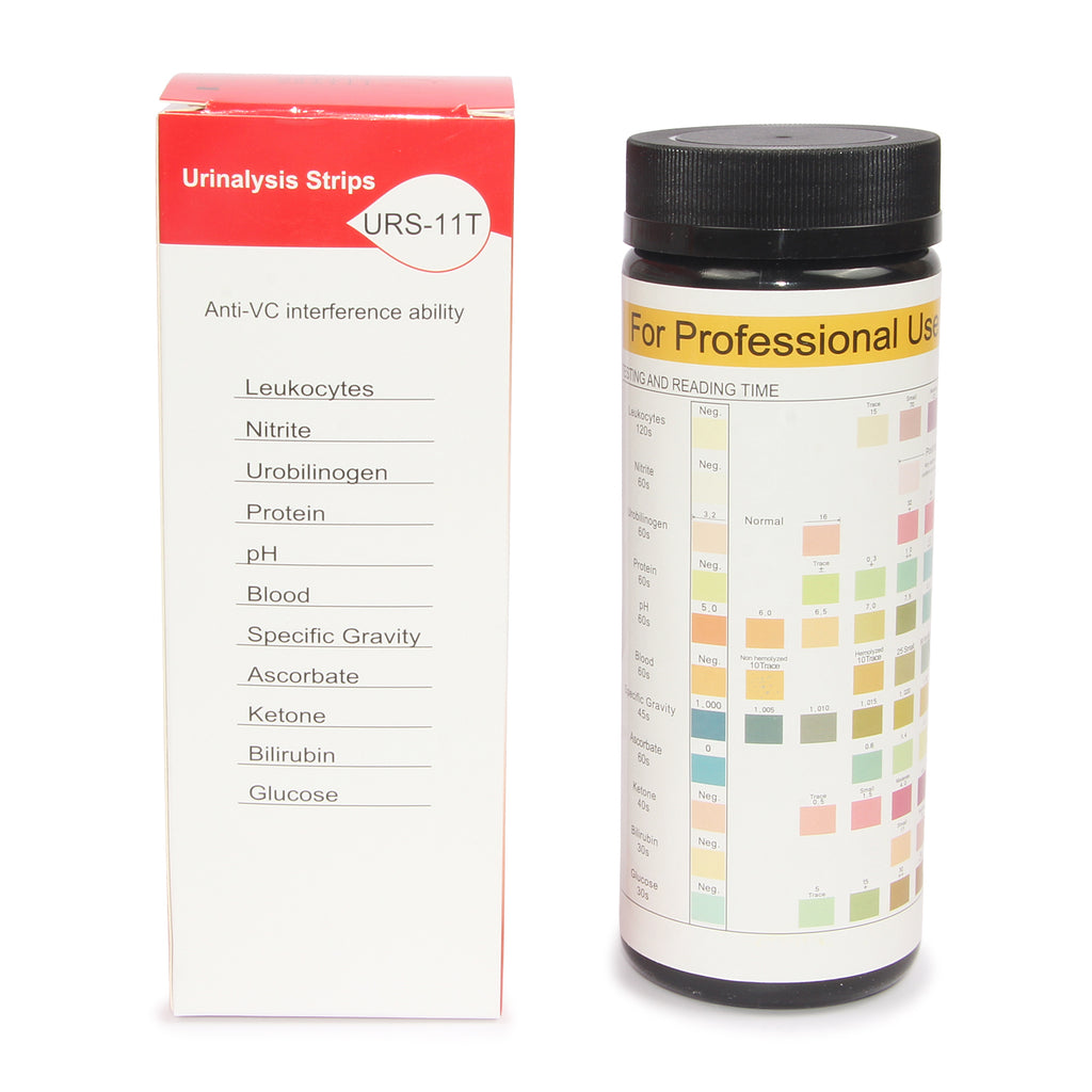 11-T Parameter Urinalysis Reagent Test Strips (200 Strips) for Contec BC401