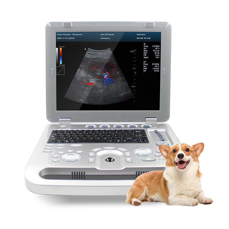 Caballo/vaca veterinarios de la máquina del escáner del ultrasonido de Doppler CMS1700A-VET del color 