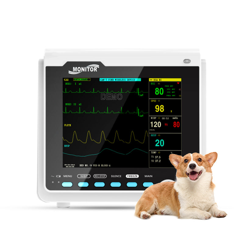 CMS6000VET Monitor de paciente veterinario ICU CCU Monitor de signos vitales 6 parámetros