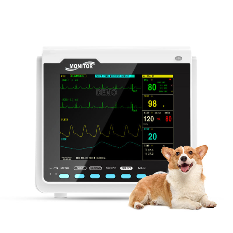 CMS6000VET Veterinary Patient Monitor ICU CCU Vital Signs Monitor 6 Pa ...