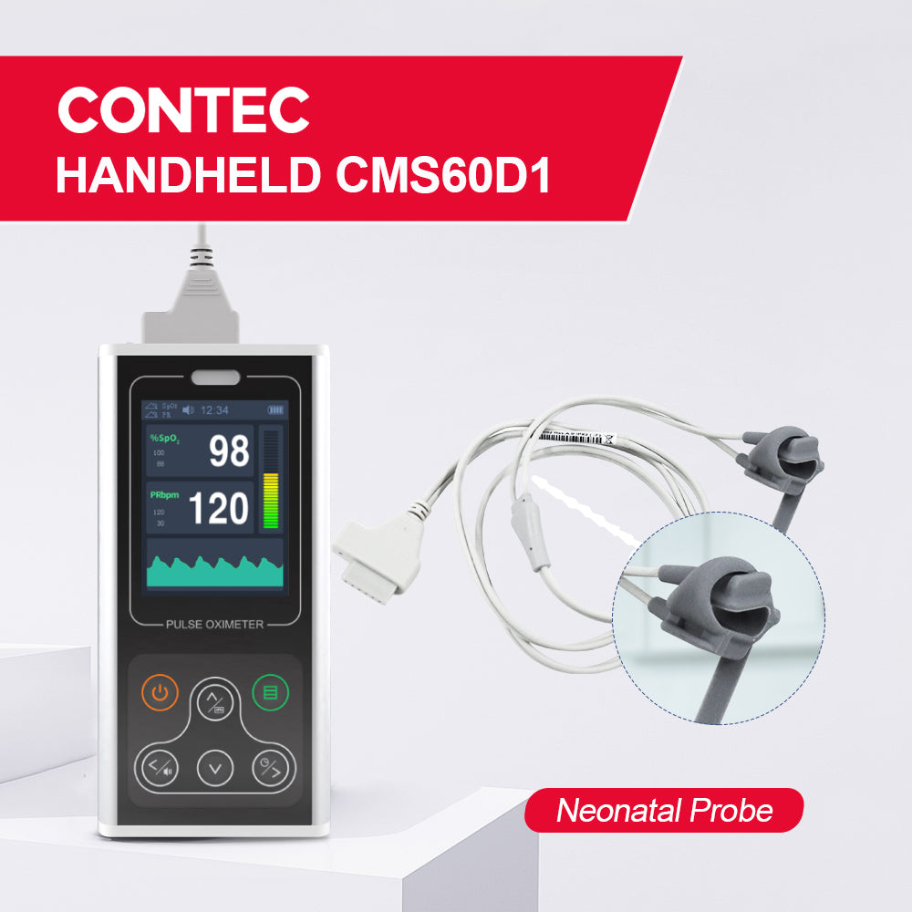 CONTEC Handheld Pulse Oximeter CMS60D1 Fingertip Colour Display SpO2,r
