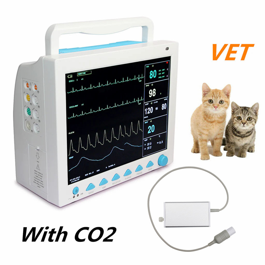 CMS8000VET Veterinary Patient Monitor Capnograph Vital Signs 7 parameter +ETCO2