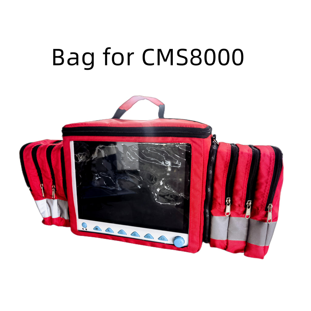 Portable Handbag carrying bag for CONTEC ICU CCU Patient Monitor CMS8000/CMS8000VET