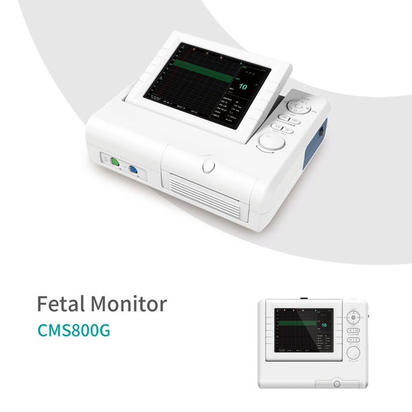 Patient Fetal Monitor 24Hour Monitoring Fetal Heart Rate Prenatal Fetal Movement CMS800G with optional twins probe