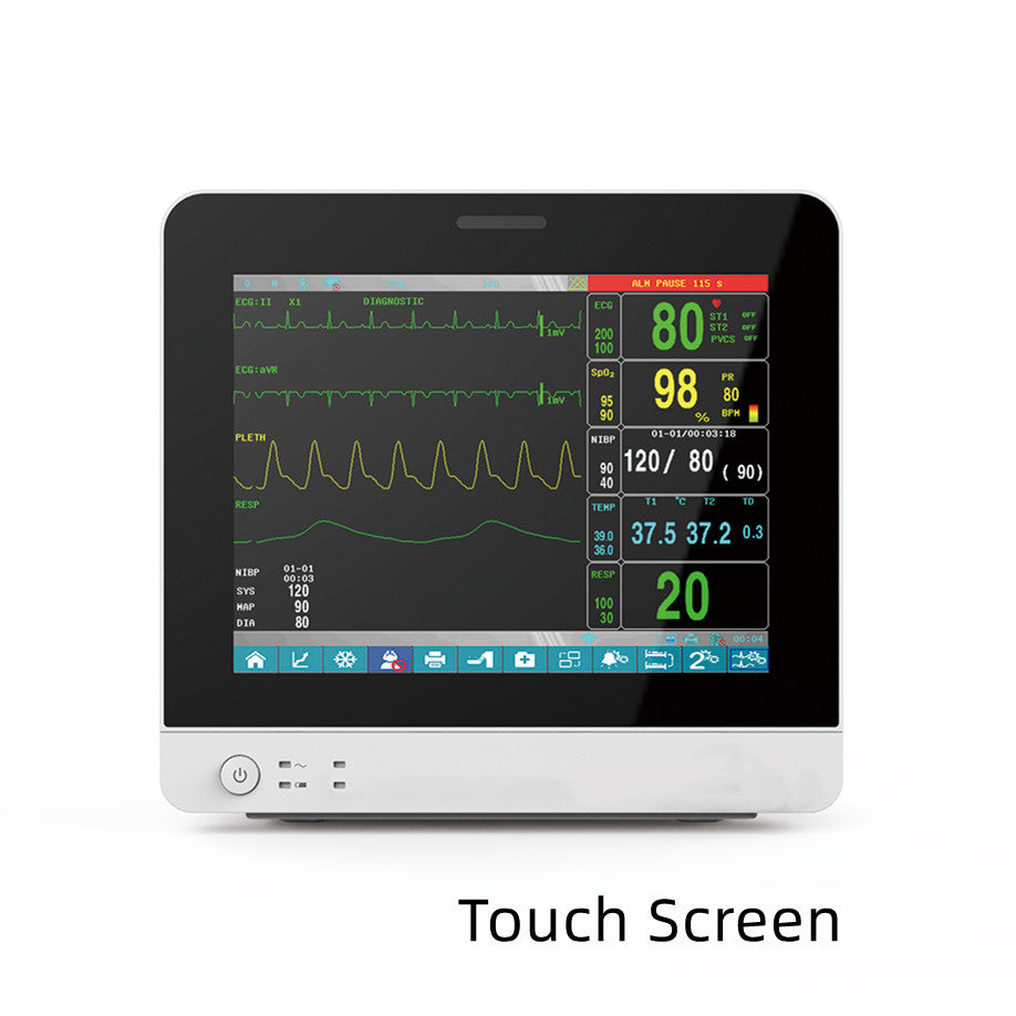 CONTEC CMS9100plus patient monitor ECG, RESP, SpO2, PR, NIBP  12.1'' color touch Screen