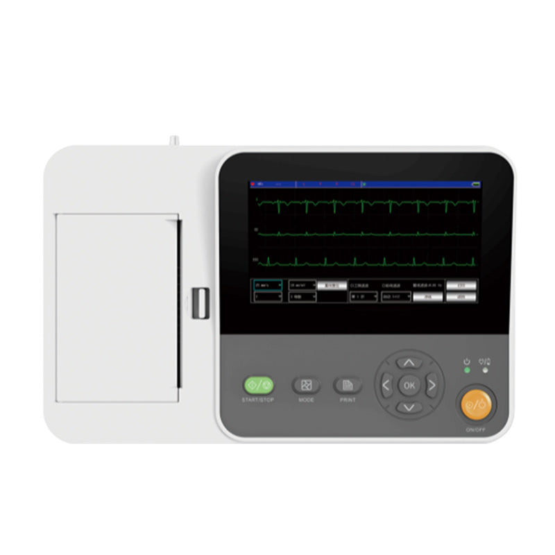 CONTEC E6 portable ecg machine electrocardiografo 12-lead ekg electrocardiograph color LCD touch screen free PC software