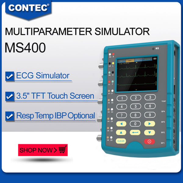 MS400 Multiparameter Simulator multi-parameter Color Touch patient monitor