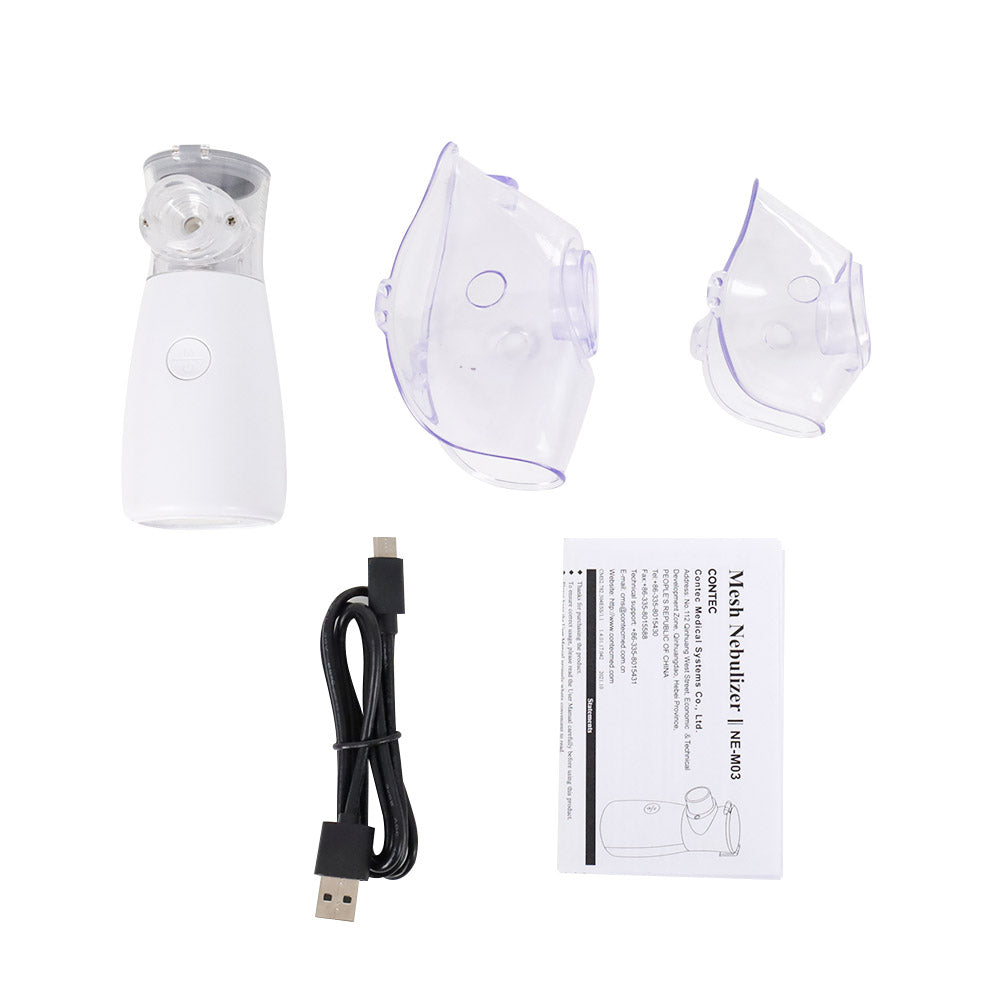 Contec Ne-M03 nebulizer Portable Ultrasonic Mesh Nebulizer Adult Child ...