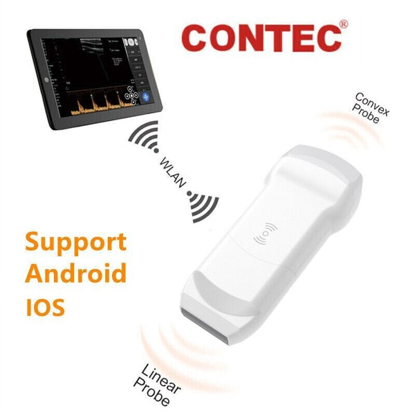 CONTEC CMS1600A Color Doppler Ultrasound Scanner Wifi Machine Software 2 Probe