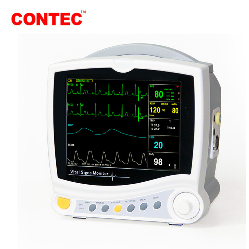 CONTEC  8'' color TFT LCD patient monitor ECG, RESP, SpO2, PR, NIBP,TEMP CMS6800 - CONTEC