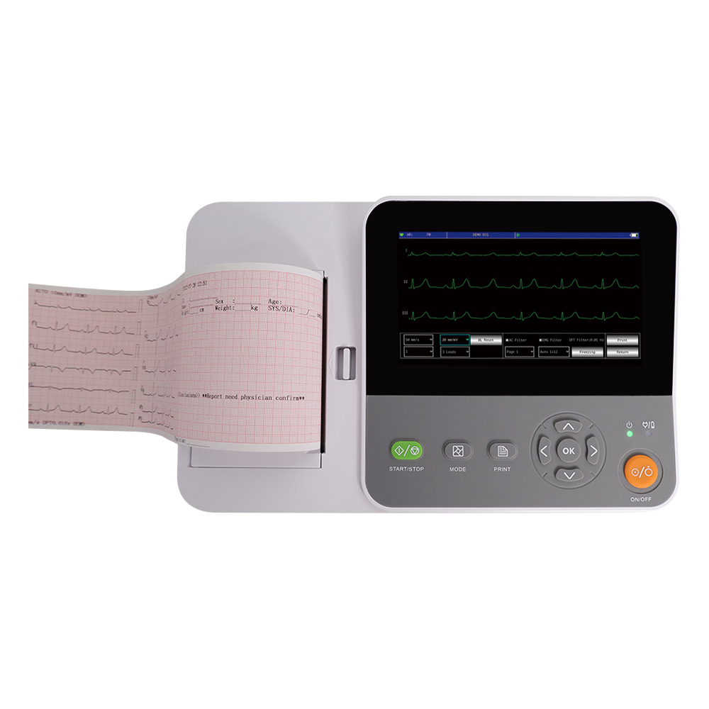 CONTEC E6 portable ecg machine electrocardiografo 12-lead ekg electroc picture