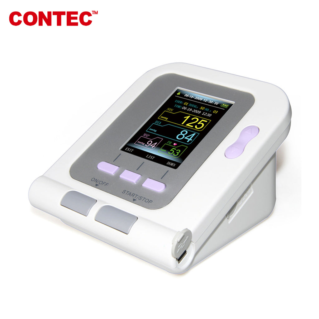 CONTEC CONTEC08A Digital Blood Pressure Monitor Machine Upper Arm sphygmomanometer, USB - CONTEC