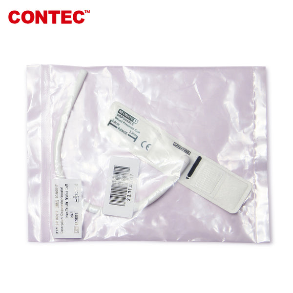 CONTEC Upper Arm Neonate/Pediatric BP Cuff 3.3-5.6cm Disposable (Veterinary Dog/Cat Cuff) - CONTEC