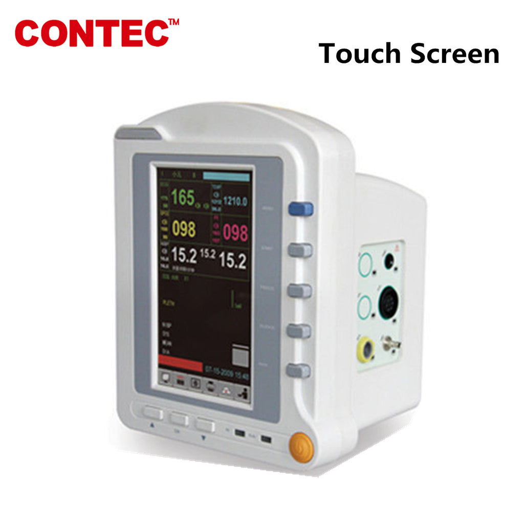 Touch Screen CMS6500 ICU Patient Monitor 7'' TFT color LCD ECG,NIBP,SPO2,PR,RESP,TEMP - CONTEC