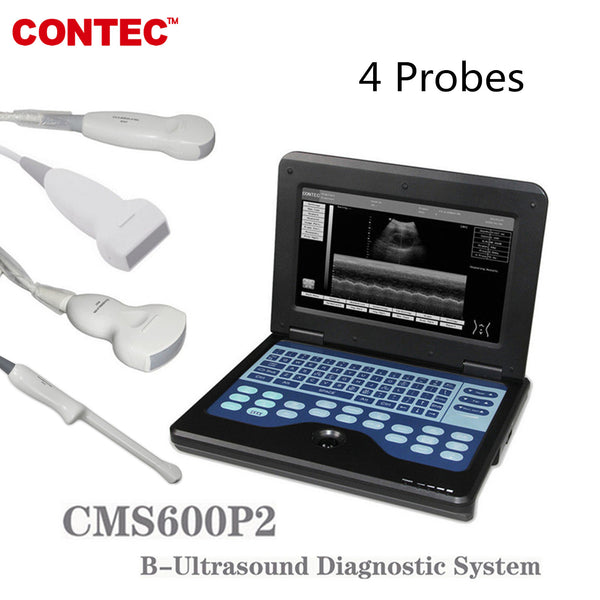 4 Probes CMS600P2 FDA CE 10.1 Inch Portable Ultrasound Scanner Laptop Machine For Human CONTEC - CONTEC