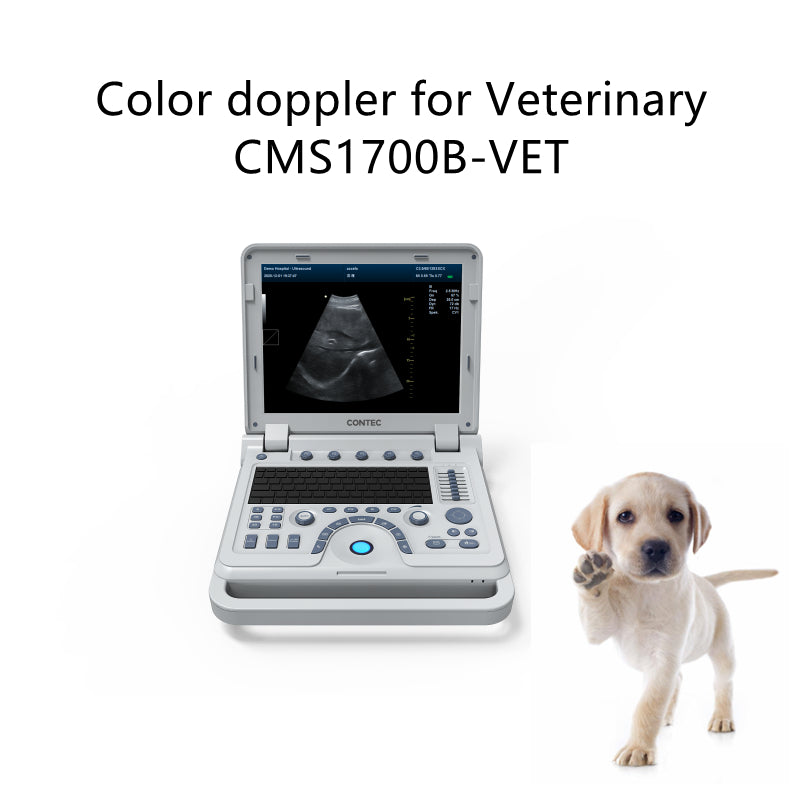 Portable Color Ultrasound Scanner CMS1700B-VET Diagnostic System Color Doppler with  probe veterinary use animals