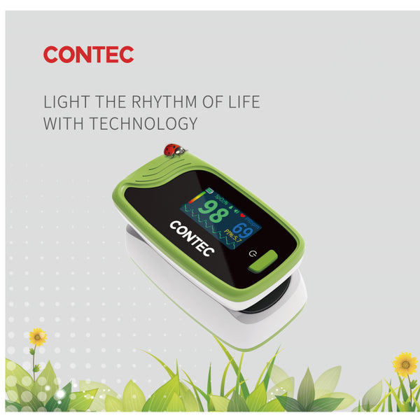 CMS50-Pro Fingeritip Pulse Rate Oximeter Blood Oxygen Green CONTEC Spo2 PR