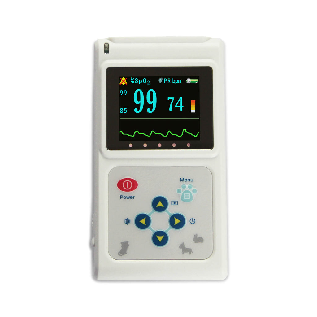Veterinary Fio2 Monitor CMS60D-VET SPO2 Pulse Oximeter, Tongue Ear Blood Oxygen Monitor FDA ...