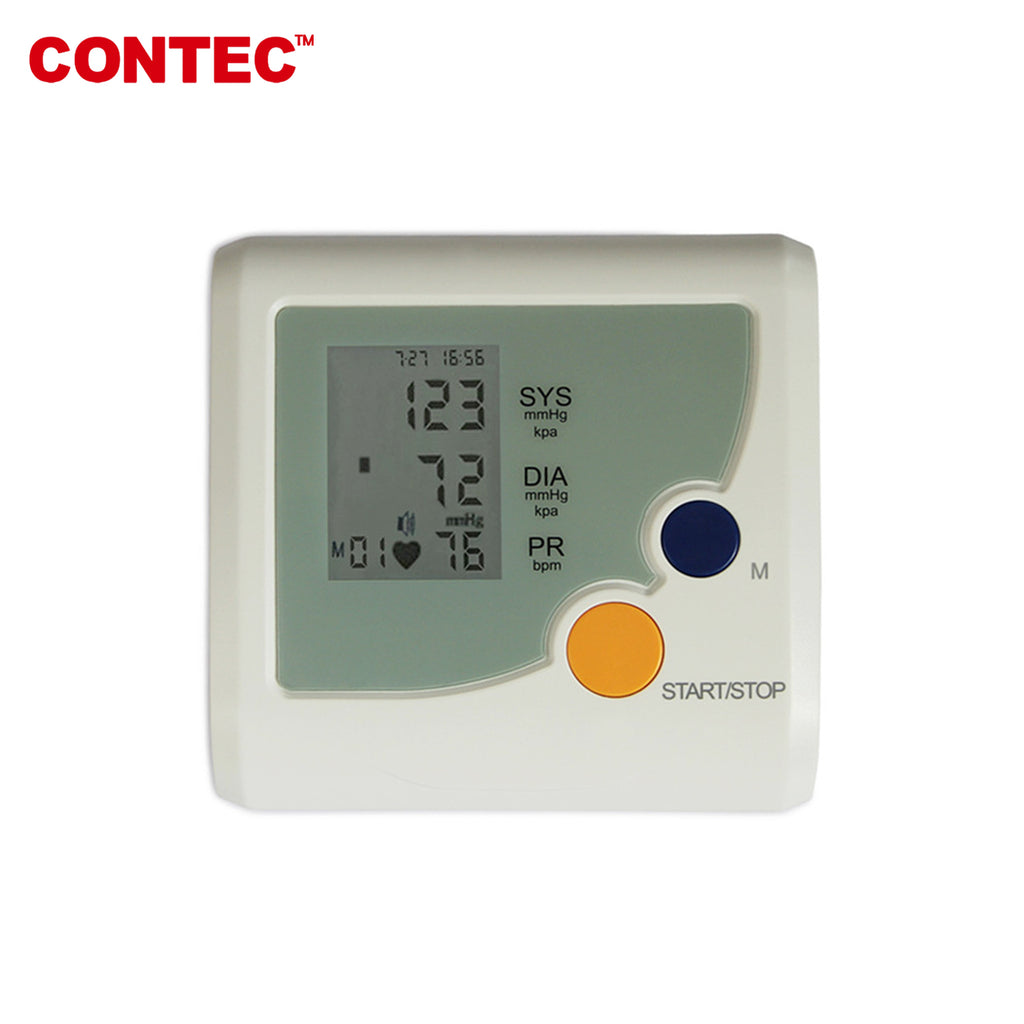 CONTEC08D Digital Blood Pressure Monitor Upper Arm Adult BP Cuff NIBP CONTEC - CONTEC