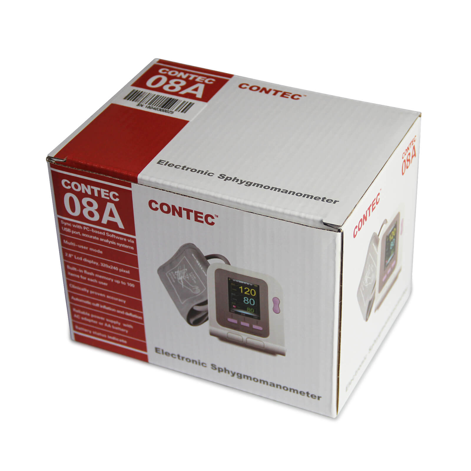 CONTEC CONTEC08A Digital Blood Pressure Monitor Machine Upper Arm sphy