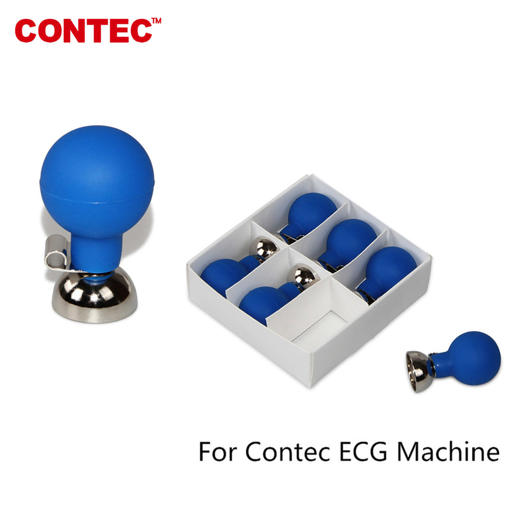 CONTEC,Nickel-plated ECG/EKG Adult Chest Electrode 4.0mm Single-ArchSuction Ball - CONTEC
