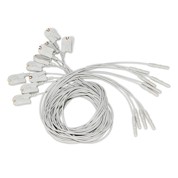 CONTEC 10pcs(1 set) EEG cable Brain leadwire FOR EEG Mapping system KT88 1016/2400/3200 - CONTEC