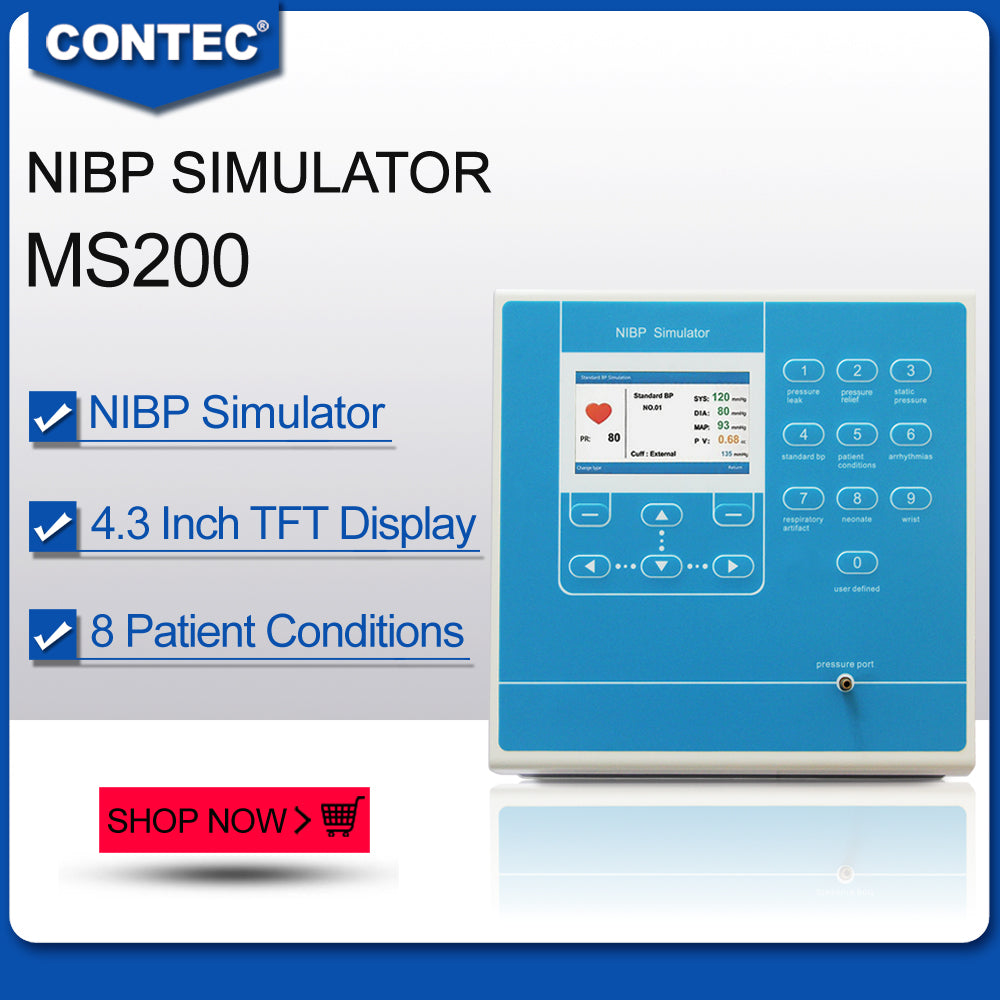 CONTEC MS200 NIBP Simulator Blood Pressure Monitor Accuracy Simulation Test - CONTEC
