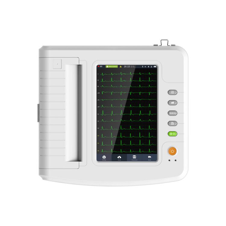 CONTEC ECG1212G Logiciel de synchronisation ECG + PC numérique 12 canaux/dérivation, écran tactile électrocardiographe 