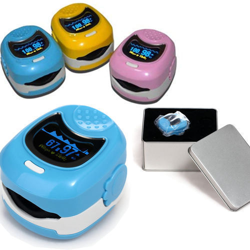 CONTEC CMS50QB Oxímetro de pulso OLED para niños Monitor USB de oxígeno en sangre Spo2 PR