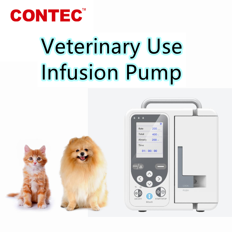 Bomba de infusión veterinaria SP750 Control médico de fluido IV estándar preciso con alarma 